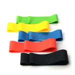 tydv 5 Pieces/set Of Resistance Band Yoga Fitness Training Belt Sports Exercise Rubber Ring 5 Colors Resistance Ring Stretch Fitness Equipment