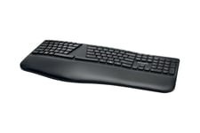 Kensington Pro Fit Ergo Wireless Keyboard - tastatur - USA - sort Indgangsudstyr
