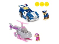 Paw Patrol The Movie Chase & Skye, Fordonsset, 3 År, Plast, Multifärg