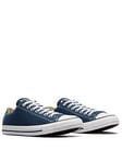 Converse Unisex Ox Trainers - Navy, Navy/White, Size 9, Women