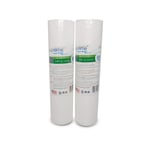 2X Supreme Filters Sediment Water Filter Cartridges, CPV25101SPR 2.5 Inch * 10 Inch Fits Standard 10" Filter Housings for Drinking Water, Reverse Osmosis System - 1 Micron Sediment Removal