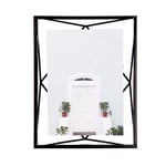 Umbra Prisma Picture Frame, 5 x 7 Photo Display for Desk or Wall, Black