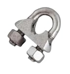 Serre-câble étrier standard 8mm en acier zingué - CHAPUIS - 300/8Z