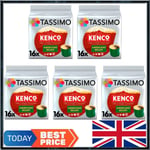 Tassimo Kenco Decaf Coffee Pods Pack of 5, Total 80 pods, 80 servings