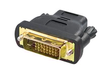 Transmedia Dvi / Hdmi Adapter, Dvi 24+1, Hdmi, Svart