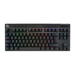 Logitech G PRO X TKL LIGHTSPEED Gaming Keyboard - BLACK - Nordic - TACTILE