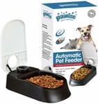 Automatic Pet Feeder With Timer Dog Cat Food Dispenser Station Bowl Dish Feed Uk