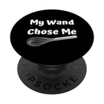 Funny Saying My Wand Chose A Professional Chef Cooking Blague PopSockets PopGrip Interchangeable