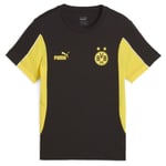 Bvb Ftblarchive Tee Jr PUMA Black-faster Yellow, storlek 140 cm