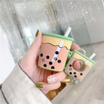 AirPods Pro Skal Boba Milk Tea Silikon - Beige Beige