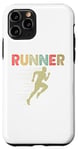 Coque pour iPhone 11 Pro Retro Runner Marathon Running Vintage Jogging Fans