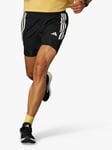 adidas Own The Run 3 Stripes 2 in 1 Running Shorts, Black