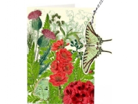 Madame Treacle B6-carnet och etikett med kuvert - Grön fjäril