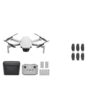 DJI Mini 2 SE Fly More Combo, Lightweight and Foldable Mini Camera Drone with 2.7K Video & Mini 2/Mini SE Set of Propellers - Spare Part for Drone, Silent Flight Accessory, Sold Per Pair - Dark Grey