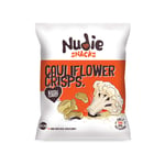 Healthy Snacks - Cauliflower Crisps by Nudie Snacks - Perfect Snack food for Kids Lunchboxes and Health Conscious Adults - 100% Vegan + Gluten Free - Katsu Curry Sharing Bag (Box of 10)