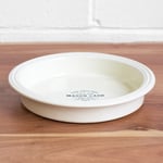 Large 11" Round Individual Pie Dish Cream Ceramic Oven Baking Quiche Pan Tray