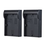 2Pcs LP-E6 Camera Battery Charger Pack Plate for Canon 5D 6D 7DII 60D 80D N5L2