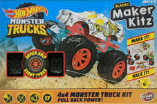 Hot Wheels Monster Truck Maker Kitz - Pull Back - Hissy Fit 4WD Build Your Own