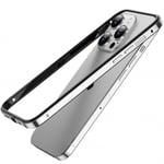 Stilrent skal med färgade kanter till iPhone 12 Pro Max, Silver
