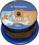 DVD-R - 16x - 4.7GB - 50-pack - AZO - Printable