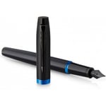 Parker IM Vibrant Rings Marina Blue - bläckpenna, medium spets, blå bläck