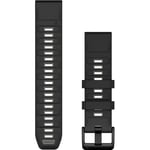 Klockarmband Garmin QuickFit 22 Silikon Black/Pebble Gray