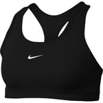 Nike Swoosh Sports-bh - Sort/hvit Dame Sports-BH female