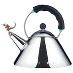LSQXSS Whistle Kettle with Folding Handle,2.5L Tea Milk Boiling Water  Kettle,Stovetop Whistling Kettle,Stainless Steel Tea Kettle Teapot for Gas  Stove
