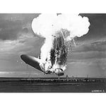 Cofod Zeppelin Airship Hindenburg Burning Photo Unframed Wall Art Print Poster Home Decor Premium