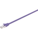 Fuj:tech CAT6A S/FTP -verkkokaapeli, 0.25 m, violetti