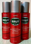 Brut Attraction Totale Deodorant,3 x 200 ml