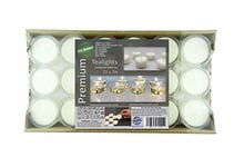 Premium 7 to 8 Hours Long Burning Time Pack of 72 Clear Cup tea lights Eco-Frie