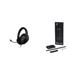 ASUS ROG Strix GO USB-C Gaming Headset with AI Microphone, Discord Certified and ROG Headset Stand