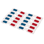 100 Pairs Universal Paper 3d Glasses Anaglyph Red Cyan