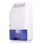 Air Dehumidifier Ultra Quiet Portable Compact Mini Dehumidifier Moisture Absorber Perfect at Small Rooms like for Home Bedroom and Kitchen Caravan Office Garage Bathroom Basement(700ml)
