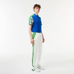 Pantalon de survêtement homme Lacoste Tennis color-block Taille XL Blanc/vert