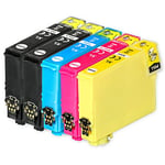Go Inks 1 Set of 4 + extra Black Ink Cartridges to replace Epson T2996+2991 (29XL Series) Compatible/non-OEM for Epson Expression Home Printers (5 Inks)