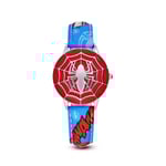 Superhjälte Marvel Avengers Quartz Klocka Barn Flip Case Klocka spiderman