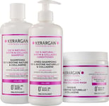 Kerargan - Biotin and Collagen Shampoo, Conditioner and Mask - for Damaged Hair