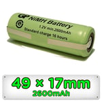 Replacement Battery for Braun Oral-B Toothbrush 49mm x 17mm Ni-MH Rechargeable