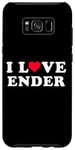 Coque pour Galaxy S8+ I Love Ender Nom assorti Girlfriend & Boyfriend Ender