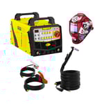 Stamos Germany Aluminiumsvets - 225 A 230 V puls + Svetshjälm – Pokerface PROFESSIONAL SERIES