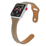 Apple Watch Series 5 40mm genuine leather watch band - Khaki