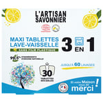 L'Artisan Savonnier Maxi Maskindiskmedel, 30 tabletter
