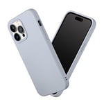 RhinoShield Coque Compatible avec [iPhone 14 Pro Max] | SolidSuit - Coque Fine avec Technologie d'absorption des Chocs et Finition Premium Matte - Gris Argent