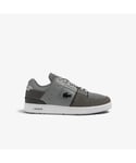 Lacoste Mens Court Cage Shoes in Grey White Leather - Size UK 10