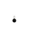 St Drop Charm 8Mm Silver Black Design Letters