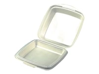Papstar 12043, Lunchlåda, Vuxen, Beige, Expanderad Polystyren, Monokromatiskt, Rektangulär
