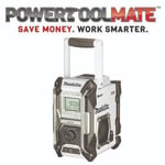 Makita MR002GZ01 AM/FM Job Site Radio (Bluetooth) White Cordless Bare Unit