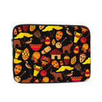 Laptop Case,10-17 Inch Laptop Sleeve Case Protective Bag,Notebook Carrying Case Handbag for MacBook Pro Dell Lenovo HP Asus Acer Samsung Sony Chromebook Computer,Africa Jungle Ethnic Tribe Tra 10 inch